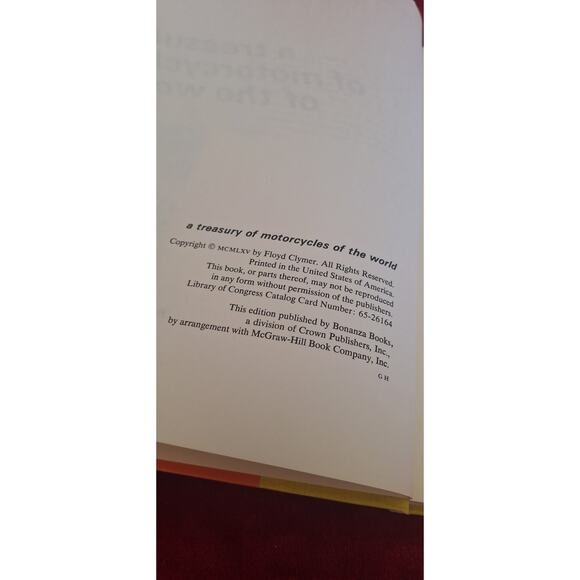 Floyd Clymer~ A Treasury of MOTORCYCLES of the WORLD~ 1965~ HB DJ~ NEAR MINT - Picture 6 of 11